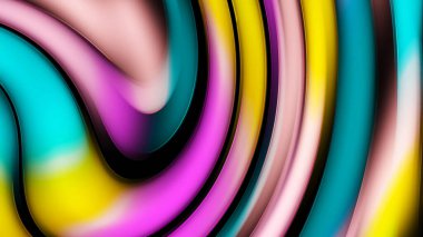 Soyut dalgalı eğimli arka plan. Soyut renk tasarımı. Pankart, reklam ve sunum konsepti olarak tasarım için. Moda neon pembesi mavi mavisi turuncu renkler