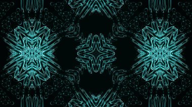 Geometrik desenli soyut kaleydoskop. Kaleydoskopik arka plan tasarımı. Hipnotize edici bir geçmiş. Parlak desenli renkli soyut kaleydoskop animasyonu. Mücevher arka planı. 3d oluşturma.