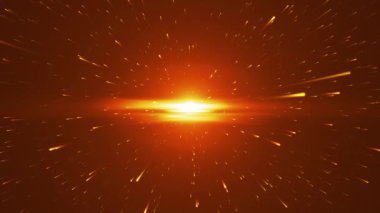 Uzayda patlama yaşandı. Büyük Patlama. Süpernova. Evrenin doğuşu. Yıldız patlamaları. Yıldızların arasından uçmak. 4K canlandırması