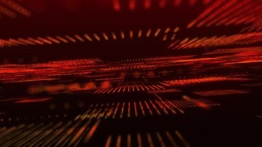 Technology background . Futuristic point wave. Abstract digital wave of particles. Dark background. Connection structure. 3d rendering. 4K animation.