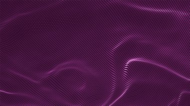 Abstract futuristic background. Big data visualization. Network connection. Data transfer. Vector illustration. 3d rendering.