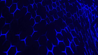 Geleceğin altıgen arka planı. Soyut teknoloji geçmişi. Teknoloji konsepti. Soyut 3d illüstrasyon