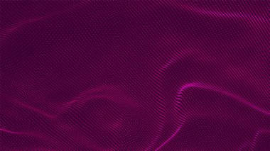 Abstract futuristic background. Big data visualization. Network connection. Data transfer. Vector illustration. 3d rendering.