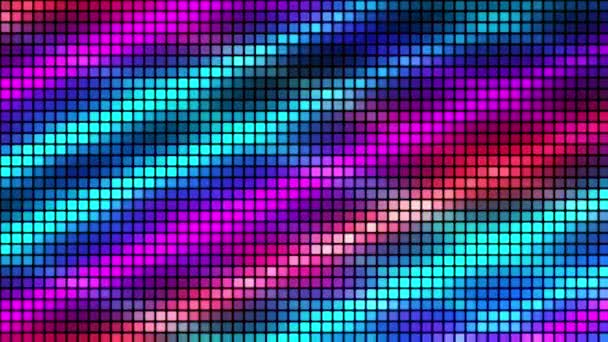 Abstraktní Animované Pozadí Mnohobarevných Čtverců Abstraktní Pozadí Přechodu Pixelové Pozadí — Stock video