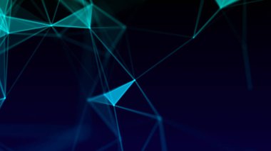 Noktaları ve çizgileri birleştiren soyut bir arkaplan. Ağ bağlantısı yapısı. Pleksus etkisi. Vektör İllüstrasyonu.