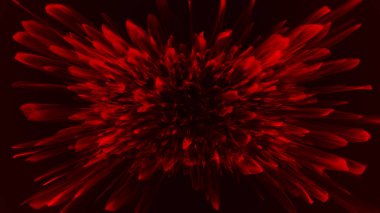 Teknoloji geçmişi. Gelecekçi nokta dalgası. Parçacıkların soyut dijital dalgası. Karanlık arka plan. Bağlantı yapısı. 3d Vektör illüstrasyonu.