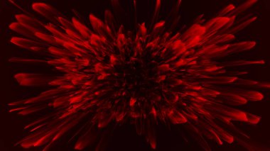 Teknoloji geçmişi. Gelecekçi nokta dalgası. Parçacıkların soyut dijital dalgası. Karanlık arka plan. Bağlantı yapısı. 3d oluşturma