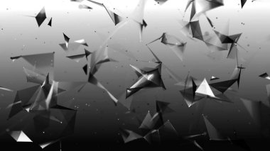 Bağlı nokta ve çizgilerle soyut bir arkaplan. Dijital teknoloji geçmişi. Ağ bağlantısı noktaları ve çizgileri. Pleksus etkisi. Vektör illüstrasyonu.