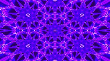 Soyut renkli kaleydoskopik geometrik desen. Kaleydoskopik arka plan tasarımı. Hipnotize edici bir geçmiş. Soyut vektör illüstrasyonu.