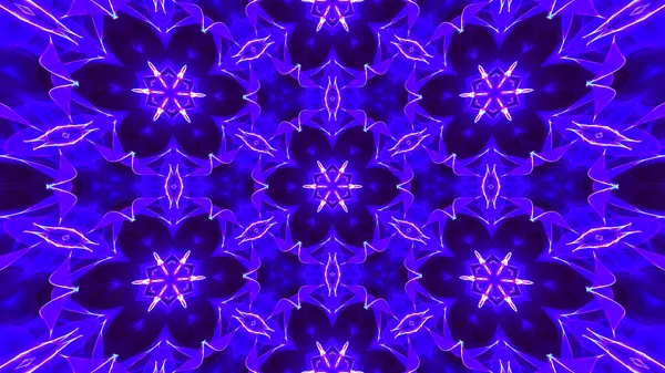 Soyut renkli kaleydoskopik geometrik desen. Kaleydoskopik arka plan tasarımı. Hipnotize edici bir geçmiş. 3B görüntüleme.