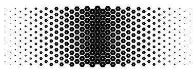 Yarım ton altıgen arka plan. Bal peteği. Tek renkli olsun. Vektör içindeki siyah ve beyaz efektler