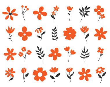 Çiçek seti, bahar çiçeği.