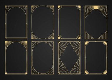 Sanat deco biçiminde geometrik sınır