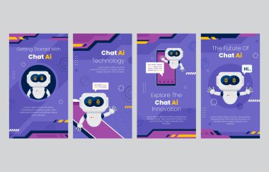 Chat Ai Social Media Story Concept Collection 