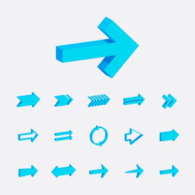 Modern 3B Biçim Ok Koleksiyonu