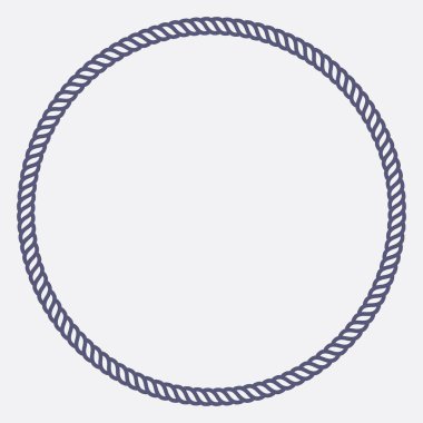 Yuvarlak şekil Halat Kenarlık Çerçevesi