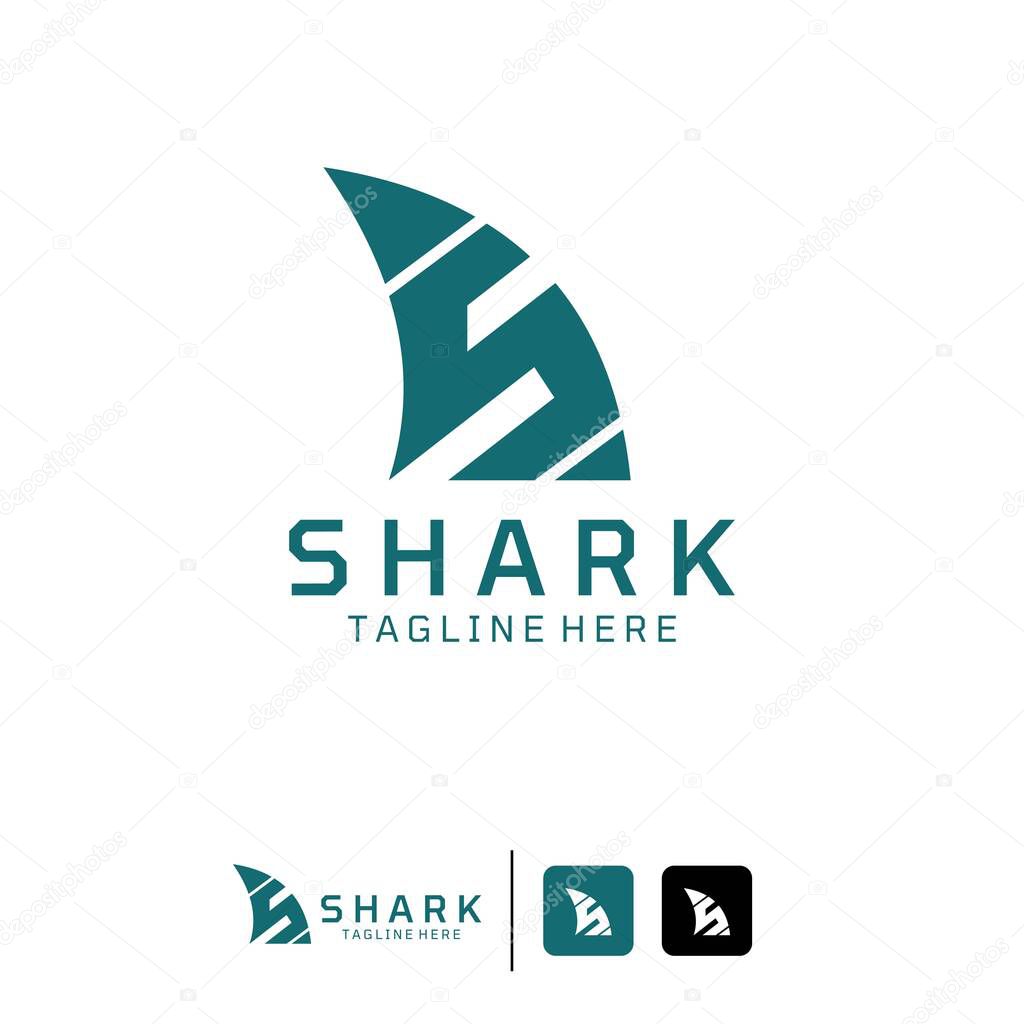 Shark Logo Design Template Modern Concept