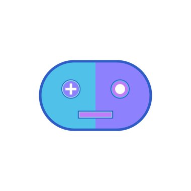 Tatlı çift maskotlu çizgi film karakterinin vektör çizimi