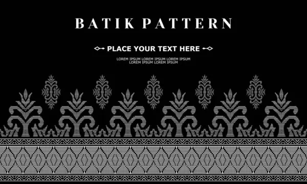 vektör lüksü ve geleneksel batik süs deseni