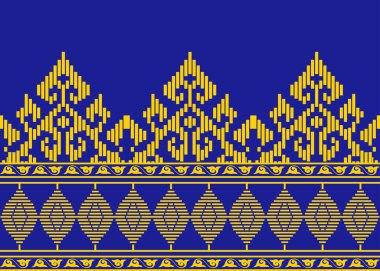 Geleneksel batik model vektör çizimi. Batik motifler, Malay şarkı bezi, giysi motifleri, arka plan, süslemeler, halı, örgü, nakış stili vs. için elverişli.