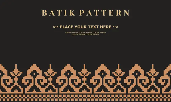 lüks ve zarif vektör batik şablon vektörü