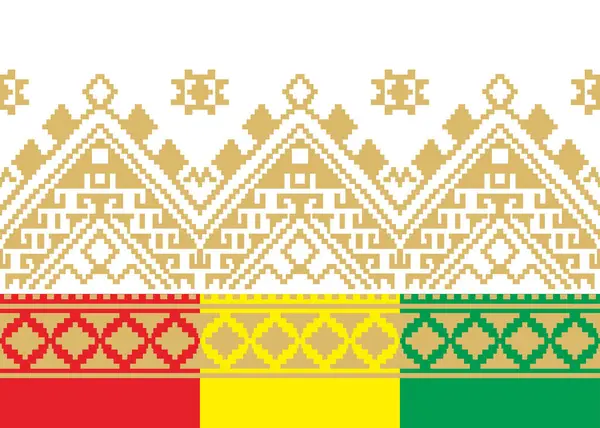 Geleneksel batik desen vektör süsü. Batik motifler, Malay şarkı bezi, giyim motifleri, arka planlar, süslemeler, halılar, örgü giysileri, nakış stilleri için uygun.