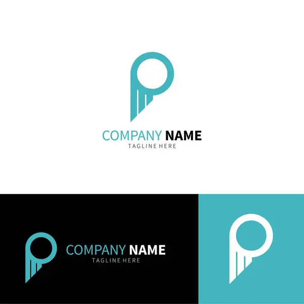 P Kanadı Logo Tasarım Şablonu