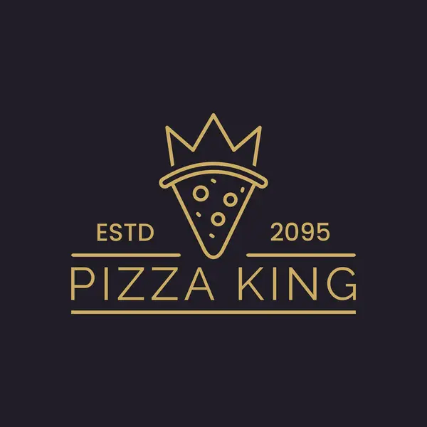 Pizza Kralı Logosu, Fast Food Logo Tasarımı İlham Verici