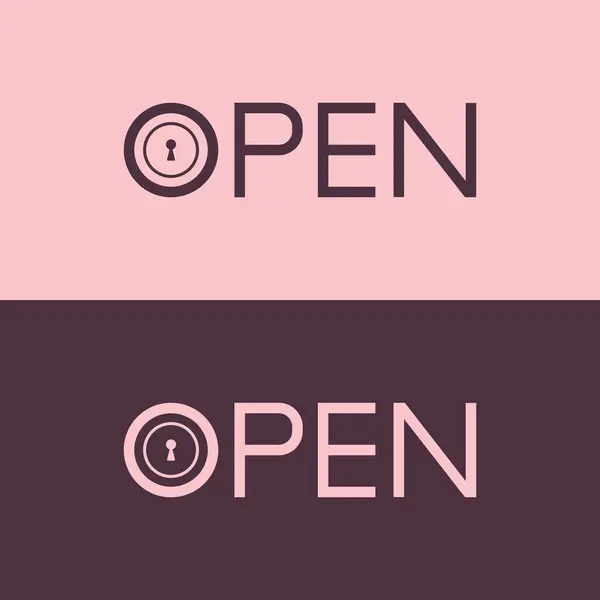 Metin tipografi logo tasarımı kavramını aç