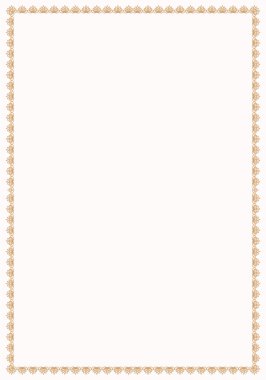 Güzel klasik altın çerçeve. Belgeler, sertifikalar, davetiyeler için altın çerçeve.