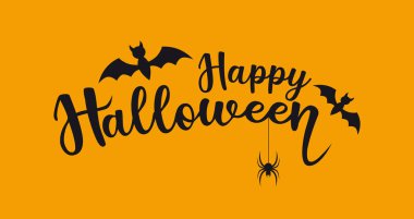 Güzel bir metin Mutlu Cadılar Bayramı. El yazısı Mutlu Cadılar Bayramı.