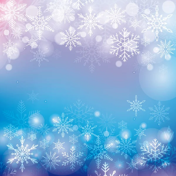 stock vector Vector background with snowflakes. Beautiful winter background. Background for postcards. Blue background with snowflakes.