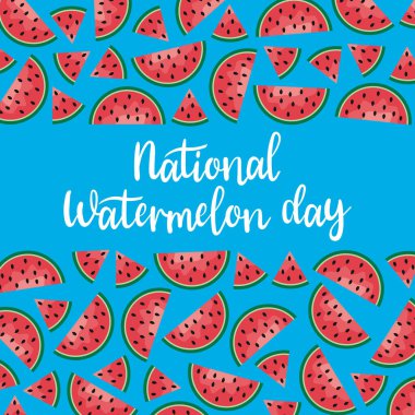 Ulusal Karpuz Günü. Ulusal Karpuz Günü afişi.