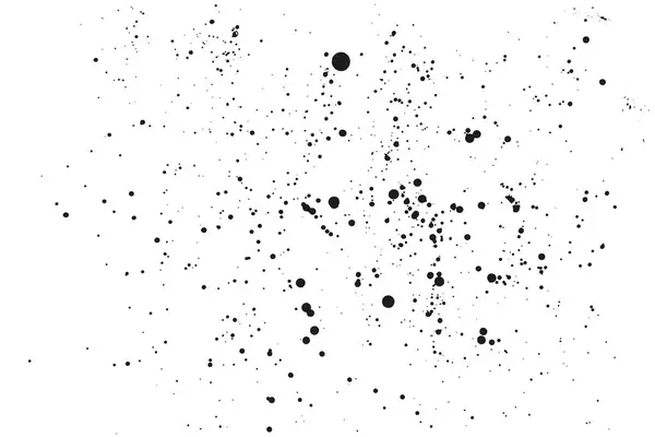 Beyaz arka planda siyah damlalar. Grunge dokusu. Sıçramalı arkaplan. 