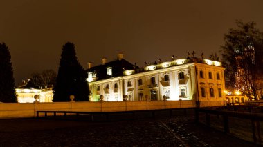 Branick Palace in Bialystok in night lighting.Poland