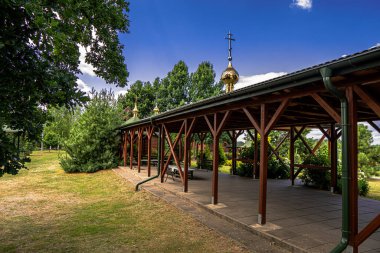 Odrynki, Polonya 08 Temmuz 2023.Ortodoks Aziz Anthony ve Theodosius Pieczerski, Odrynki, Polonya.