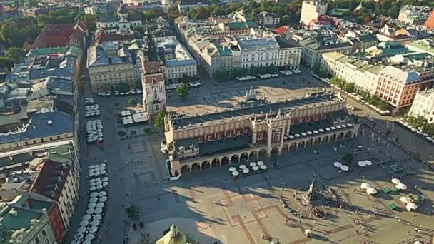 크라코프의 광장의 세인트 햇볕이 — 비디오