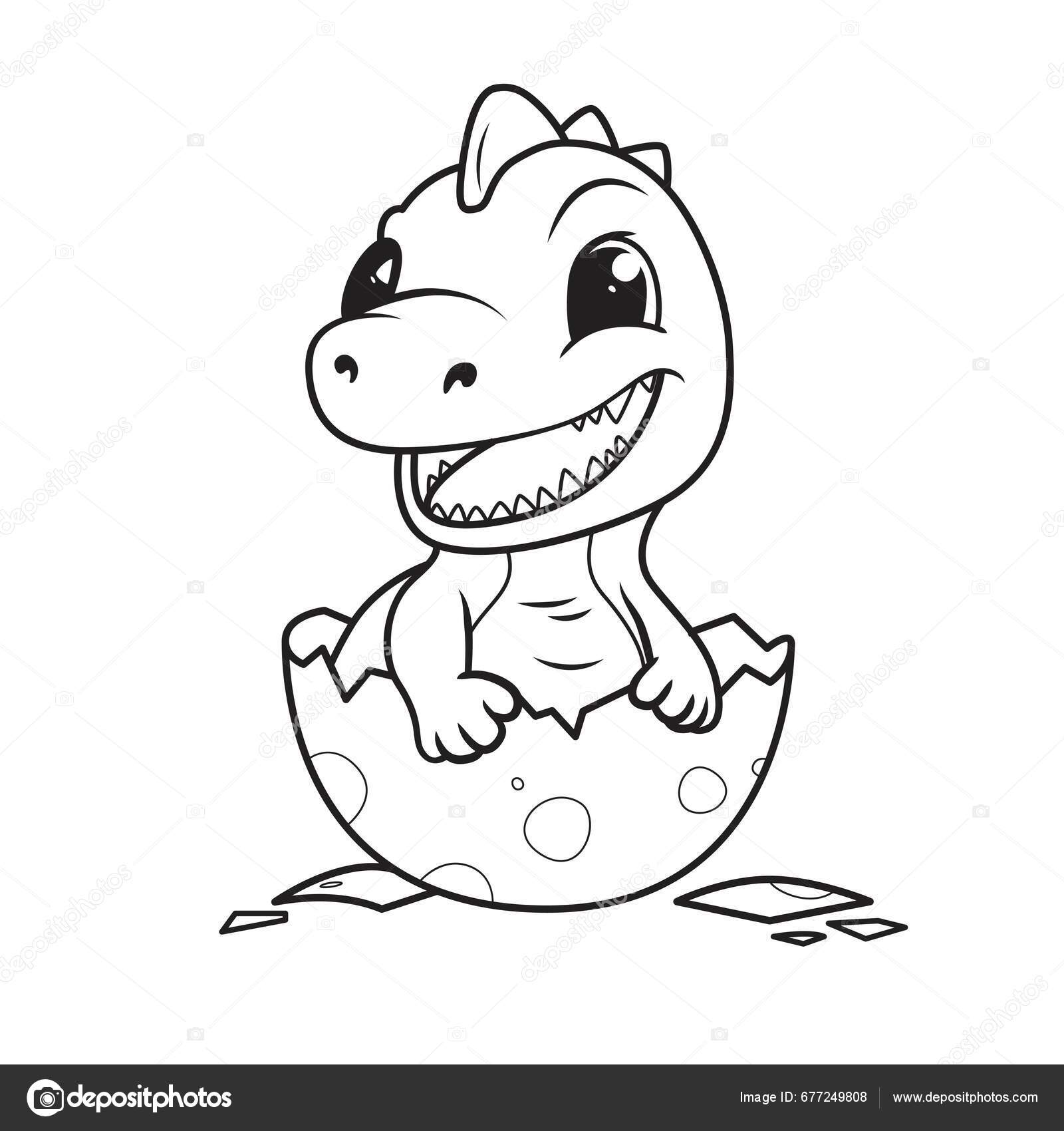 Dinosaurs coloring pages Vector Images | DepositPhotos, image size:1600x1700