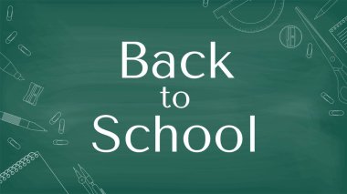 Tahtaya tebeşirle yazılmış bir 