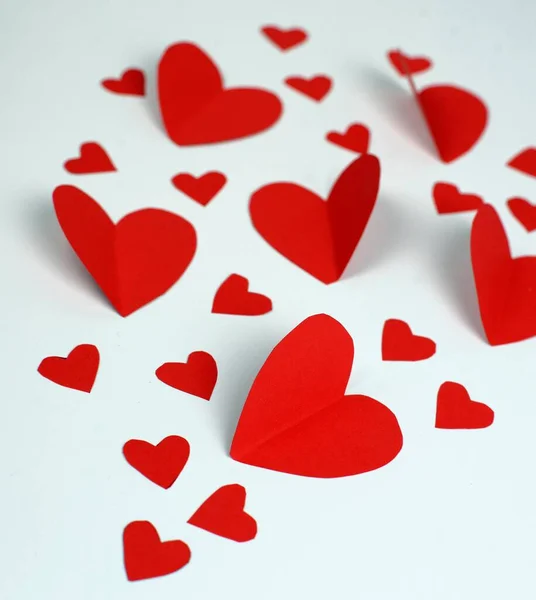 Valentine Day Background Hearts — Stock Photo, Image