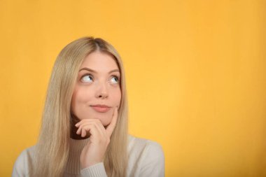 Güzel bir kadının portresi.