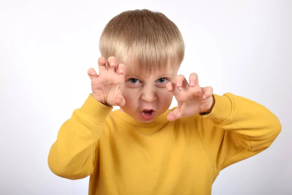 stock image angry boy child looking directly into the camera