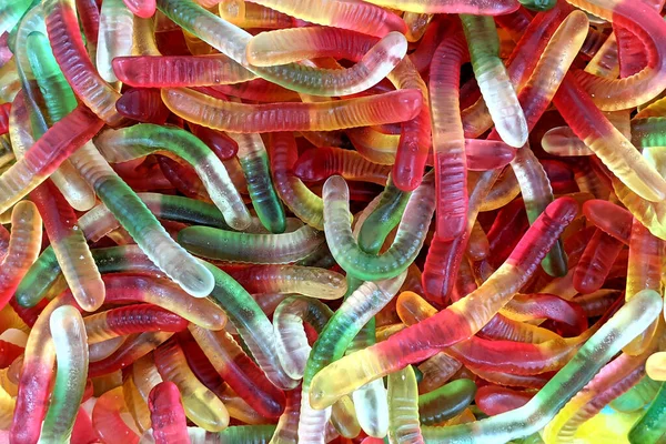 Lezzetli Parlak Renkli Tatlı Jöle Şekerlemeleri — Stok fotoğraf