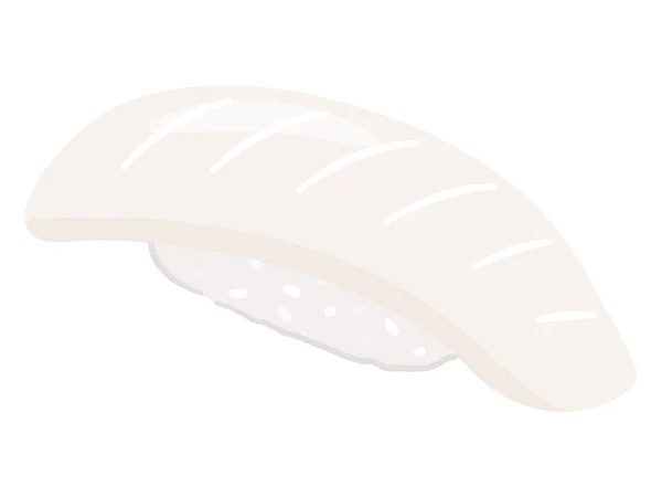 Wektorowe Ilustracje Sushi Kalmarów — Wektor stockowy