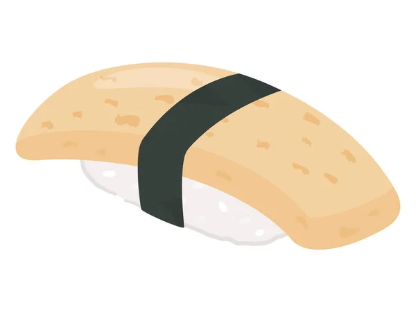 Vector Illustration Egg Sushi — Stock Vector