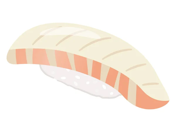 Vektor Ilustrasi Sea Bream Sushi - Stok Vektor