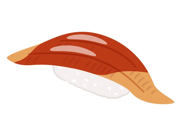 Vektor Ilustrasi Belut Conger Sushi - Stok Vektor