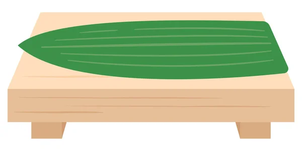 Ilustrace Dřevěných Sushi Klád — Stockový vektor