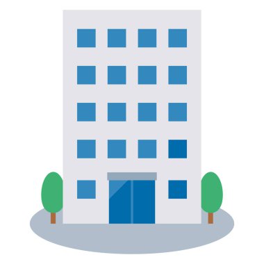 Vector illustration of a simple building