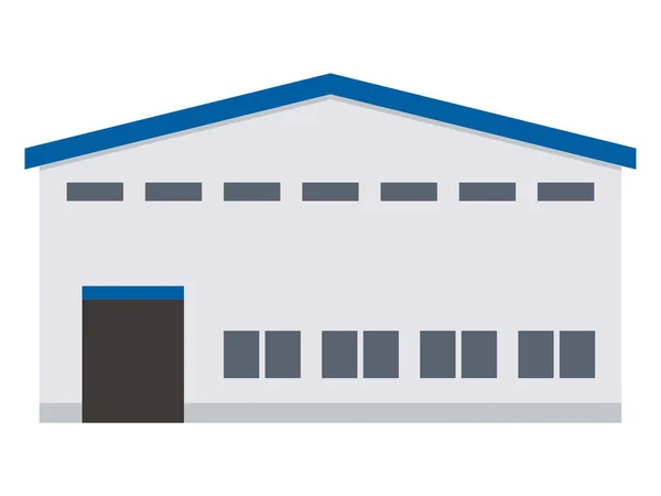 Simple Vector Illustration Warehouse — Stock Vector